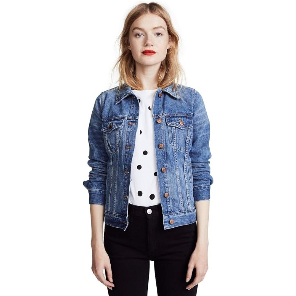 Madewell The Jean Jacket Classic Ladies Size Small Pinter Blue Medium Wash